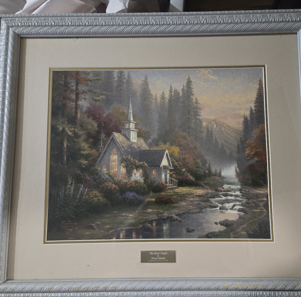 Scenic Forest Chapel Art Print